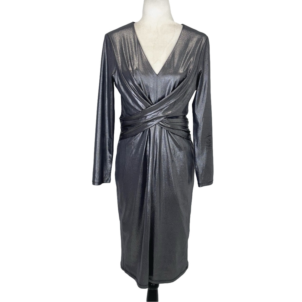 Tommy Hilfiger silver crossover dress